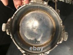 12x13 In Meridian Plate Victorian Brides Basket With Cased Amberina Gold Bowl