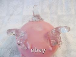 1800s Antique Art Glass Footed Potpourri DishRose Bowl withLidScent Pomander 1800s Antique Art Glass Footed Potpourri DishRose Bowl withLidScent Pomander