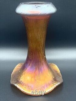 19th C. Antique Art Nouveau Loetz CANDIA PAPILLON Decor Art Glass Vase