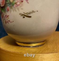 19th-C Victorian Bohemian Art Glass Vase Of Cherub Putti Angel by Josef Ahne