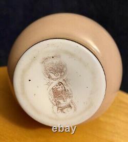 19th-C Victorian Bohemian Art Glass Vase Of Cherub Putti Angel by Josef Ahne