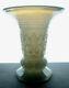 19th Century French / Belgian Blown Molded White Opaline Trumpet Vase C. 1850