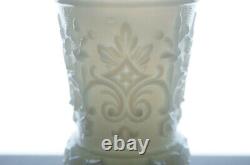 19th Century French / Belgian Blown Molded White Opaline Trumpet Vase C. 1850