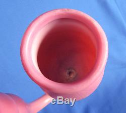 19th Century Sandwich Glass Peachblow Art Glass Whimsy / Whimsey Pipe Victorian