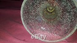 19thC 32cm Tall Bohemian Ruby Fashed Facet Cut Goblet Engraved With Stags