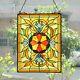 25 Tiffany-style Stained Glass Victorian Sunburst Floral Window Panel