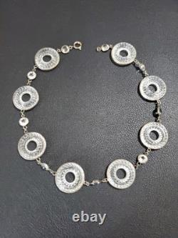 ANTIQUE Art Deco Clear Crystal Paste & Molded Glass Rivière Victorian Necklace ANTIQUE Art Deco Clear Crystal Paste & Molded Glass Rivière Victorian Necklace