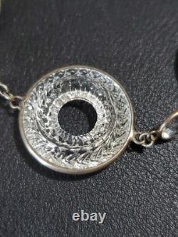ANTIQUE Art Deco Clear Crystal Paste & Molded Glass Rivière Victorian Necklace ANTIQUE Art Deco Clear Crystal Paste & Molded Glass Rivière Victorian Necklace