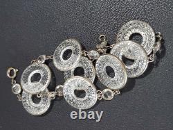 ANTIQUE Art Deco Clear Crystal Paste & Molded Glass Rivière Victorian Necklace ANTIQUE Art Deco Clear Crystal Paste & Molded Glass Rivière Victorian Necklace