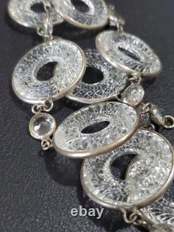 ANTIQUE Art Deco Clear Crystal Paste & Molded Glass Rivière Victorian Necklace ANTIQUE Art Deco Clear Crystal Paste & Molded Glass Rivière Victorian Necklace