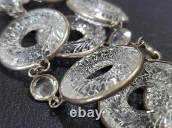 ANTIQUE Art Deco Clear Crystal Paste & Molded Glass Rivière Victorian Necklace ANTIQUE Art Deco Clear Crystal Paste & Molded Glass Rivière Victorian Necklace
