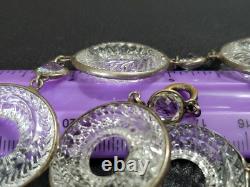 ANTIQUE Art Deco Clear Crystal Paste & Molded Glass Rivière Victorian Necklace ANTIQUE Art Deco Clear Crystal Paste & Molded Glass Rivière Victorian Necklace