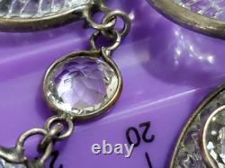 ANTIQUE Art Deco Clear Crystal Paste & Molded Glass Rivière Victorian Necklace ANTIQUE Art Deco Clear Crystal Paste & Molded Glass Rivière Victorian Necklace