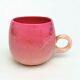 Agata Peach Blow Cup By New England Glass Co Victorian Period Rare