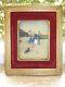 Amazing Victorian Miniature Painting In Original Frame With Concave Glass