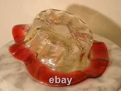 Amberina Victorian Art Glass JIP Jack In The Pulpit Shaped Bowl