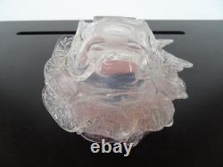 Antique 1890's LOETZ Bohemian Pink Opalescent Art Nouveau Glass Candle holder