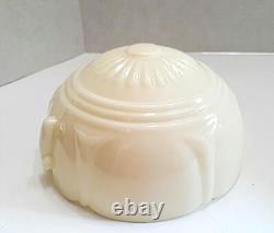 Antique 1920's-1930's Art Deco Victorian Cream Glass Chandelier Slip Shade