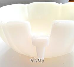 Antique 1920's-1930's Art Deco Victorian Cream Glass Chandelier Slip Shade