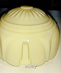 Antique 1920's-1930's Art Deco Victorian Cream Glass Chandelier Slip Shade