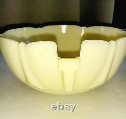 Antique 1920's-1930's Art Deco Victorian Cream Glass Chandelier Slip Shade