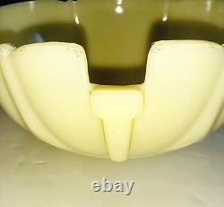 Antique 1920's-1930's Art Deco Victorian Cream Glass Chandelier Slip Shade