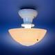 Antique 1930s 40s Art Deco Nouveau Victorian Glass Ceiling Light Fixture Vtg