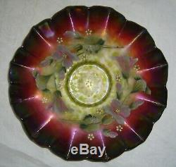 Antique Aurora Pearls Enameled Morning Glory Rubina Rindskopf Brides Bowl