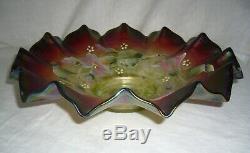 Antique Aurora Pearls Enameled Morning Glory Rubina Rindskopf Brides Bowl