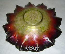 Antique Aurora Pearls Enameled Morning Glory Rubina Rindskopf Brides Bowl