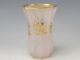 Antique Bohemian Alabaster Or French Opaline Art Glass Beaker Vase C1850