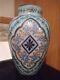 Antique Bohemian Enameled Opaline Glass Vase Persian Style Moser Harrach C1900