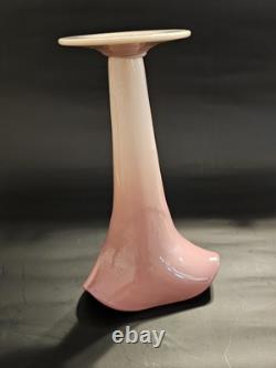 Antique Burmese Vase Mt Washington Burmese Glass Trumpet or Lily Vase Antique Burmese Vase Mt Washington Burmese Glass Trumpet or Lily Vase