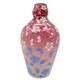 Antique Early Loetz Vase Victorian Art Glass Pink Ombre Cased Enamel Flowers