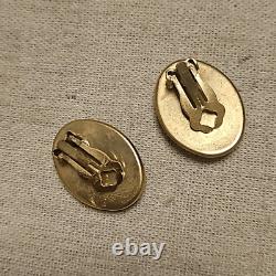 Antique Eduardian Austro-Hungarian OM Purple Clip-on Earrings