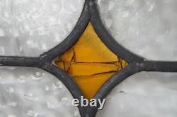 Antique English Victorian Art Nouveau Stained Glass Floral Transom Window Panel Antique English Victorian Art Nouveau Stained Glass Floral Transom Window Panel