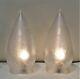 Antique Etched Glass Lamp Shades Victorian Art Nouveau For Chandelier Or Sconces
