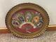 Antique Framed 1909 Calendar Fan With Ladies In Victorian Dresses Domed Glass