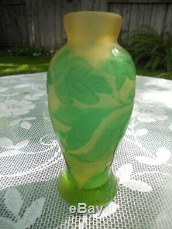 Antique French Galle Acid Etched Bud Vase