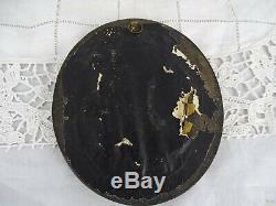 Antique French Victorian Mourning Hair Art Ebony Frame Reliquary Crucifix