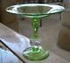 Antique Glass Pairpoint Compote With Controlled Bubble Ball Connector