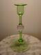 Antique Glass Pairpoint Compote With Controlled Bubble Ball Connector Bell Foot