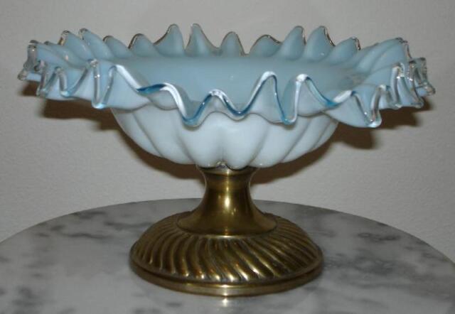 Antique Glass Victorian German Wurttembergische Art Glass Bowl