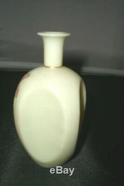 Antique Josef Riedel Bohemian CZECH Perfume Bottle Uranium Glass 1890