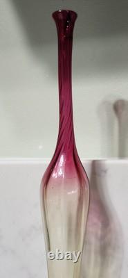 Antique Libbey Amberina Bud Vase