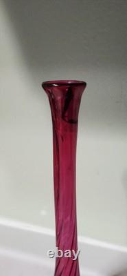Antique Libbey Amberina Bud Vase