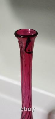 Antique Libbey Amberina Bud Vase