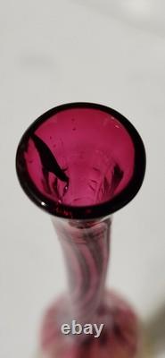 Antique Libbey Amberina Bud Vase