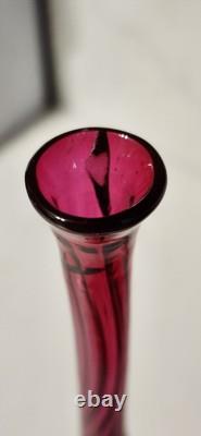 Antique Libbey Amberina Bud Vase