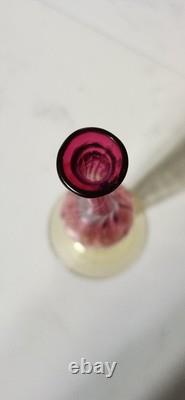 Antique Libbey Amberina Bud Vase